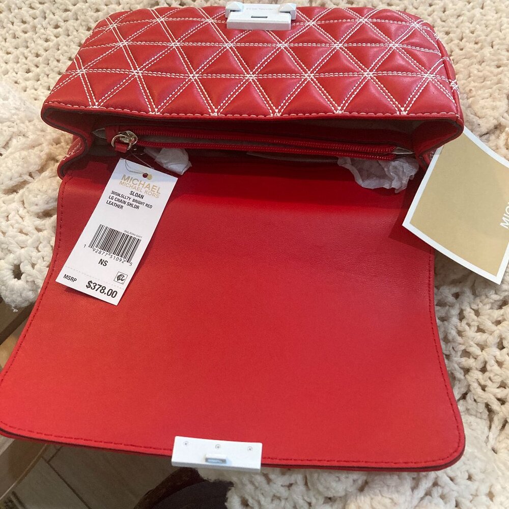 MICHAEL KORS Lamb Leather Shoulder Bag